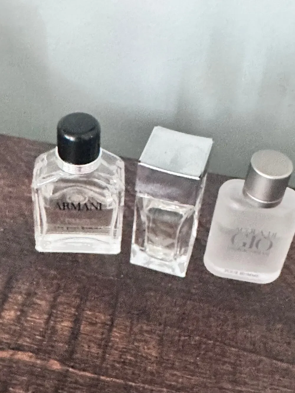 Armani Travel Size Mini Cologne Bottles Set of 3